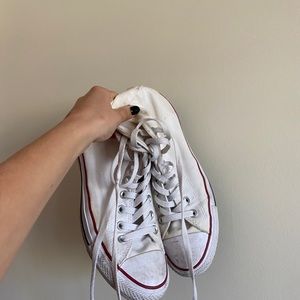 white high top converse